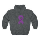 Alzheimer’s Awareness - Warrior - Unisex Heavy Blend™ Hooded Sweatshirt