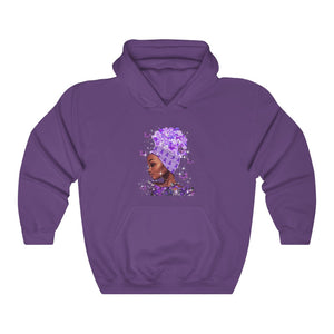 Alzheimer’s Awareness - Warrior - Unisex Heavy Blend™ Hooded Sweatshirt