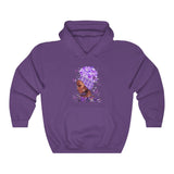 Alzheimer’s Awareness - Warrior - Unisex Heavy Blend™ Hooded Sweatshirt