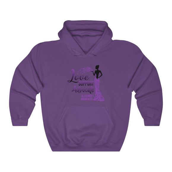 Alzheimer’s Awareness - Love Is - Unisex Heavy Blend™ Hooded Sweatshirt