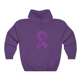 Alzheimer’s Awareness - Warrior - Unisex Heavy Blend™ Hooded Sweatshirt